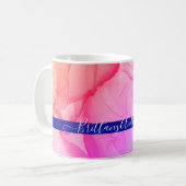 Mug Abstrait coloré arc-en-ciel unique personnalisé ch (Devant gauche)