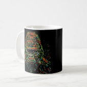 Mug Abstrait coloré Neon Gorilla (Devant gauche)