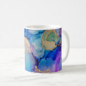 Mug Abstrait coloré : Peinture à l'huile texturée. (Devant droit)