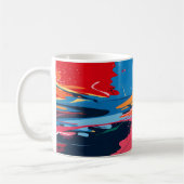 Mug Abstrait coloré vibrant (Gauche)