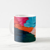 Mug Abstrait coloré vibrant (Devant gauche)