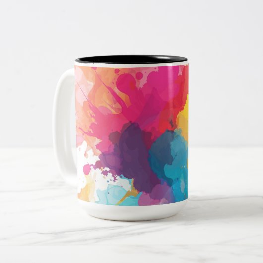 Mug Abstrait conçu (Devant gauche)