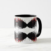 Mug Abstrait convoitise 7 péchés capitaux art à l'encr (Devant droit)
