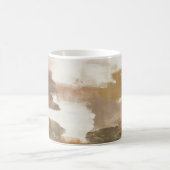 Mug Abstrait Crème Ivoire Brun Tan (Centre)