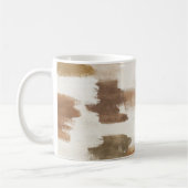 Mug Abstrait Crème Ivoire Brun Tan (Gauche)