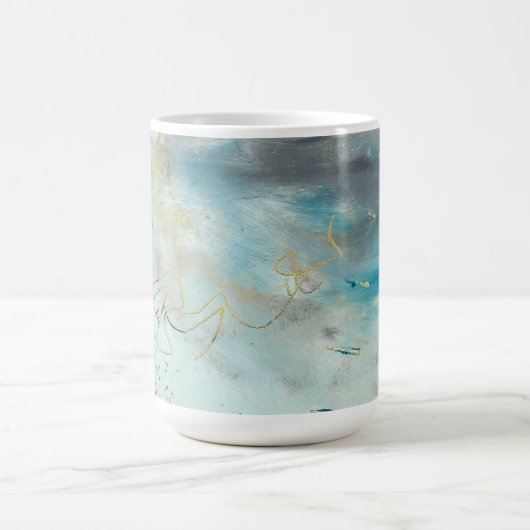 Mug Abstrait dans la cire froide et les huiles (Centre)