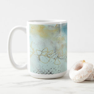 Mug Abstrait dans la cire froide et les huiles