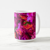 Mug Abstrait Dans Les Purples, Les Oranges Et Les Vert (Devant droit)