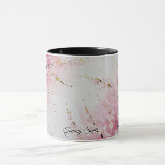 Mug Abstrait d'art vibrant de fleurs de cerisier