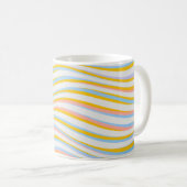 Mug Abstrait de couleur rayée (Devant droit)