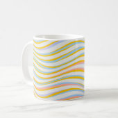 Mug Abstrait de couleur rayée (Devant gauche)