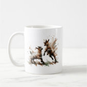 Mug Abstrait de deux chèvres (Gauche)