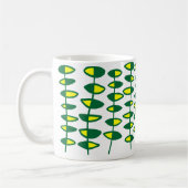 Mug Abstrait de la feuille de rechange - vert et jaune (Gauche)