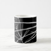 Mug Abstrait de la nature noire et blanche (Centre)