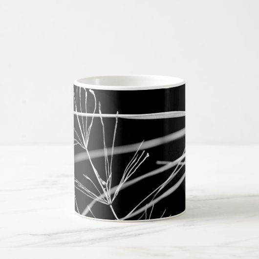 Mug Abstrait de la nature noire et blanche (Centre)