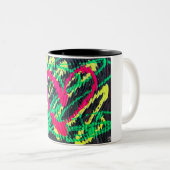 Mug Abstrait de néon (Devant droit)