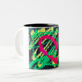 Mug Abstrait de néon (Devant gauche)