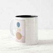 Mug Abstrait de saumure - Manteau neutre minimalis (Devant gauche)