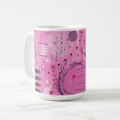 Mug Abstrait de sundae à la fraise (Devant gauche)
