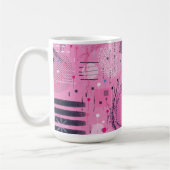 Mug Abstrait de sundae à la fraise (Gauche)