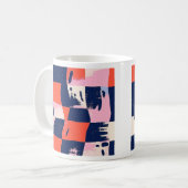 Mug Abstrait de tableau de bord dynamique (Devant gauche)