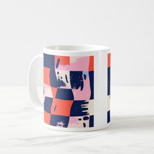 Mug Abstrait de tableau de bord dynamique (Devant gauche)
