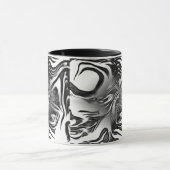 Mug Abstrait d'encre d'argent (Centre)