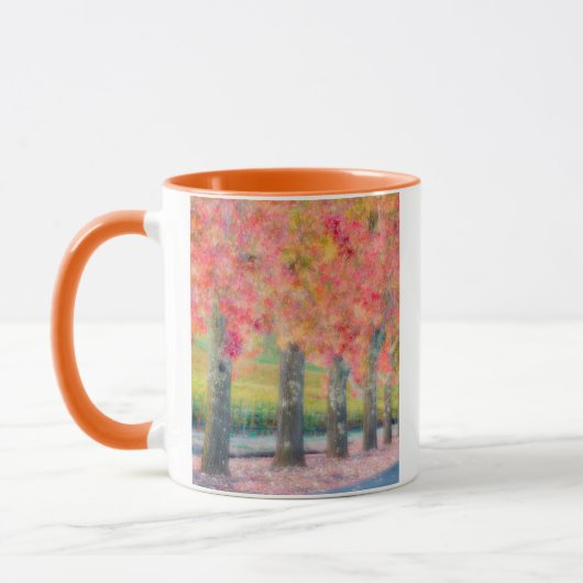 Mug Abstrait des arbres de la vallée de Napa (Gauche)
