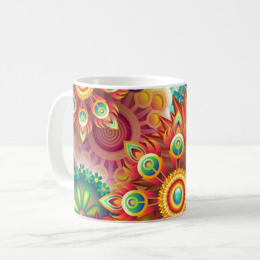 Mug Abstrait dynamique (Devant gauche)