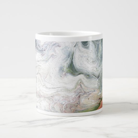 Mug Abstrait Eagle Fluffy Blanc (Devant)