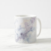 Mug Abstrait éclaboussure d'encre fluide bleu et viole (Devant droit)