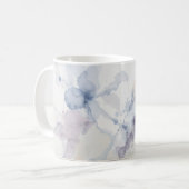 Mug Abstrait éclaboussure d'encre fluide bleu et viole (Devant gauche)