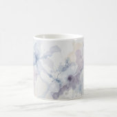 Mug Abstrait éclaboussure d'encre fluide bleu et viole (Centre)