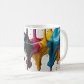 Mug Abstrait éclat de peinture (Devant droit)