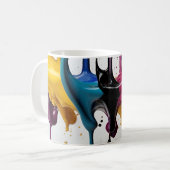 Mug Abstrait éclat de peinture (Devant gauche)