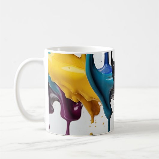 Mug Abstrait éclat de peinture (Gauche)