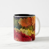 Mug Abstrait en tissu coloré (Devant droit)