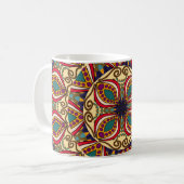 Mug Abstrait Ethnic Ornate Background, antique, (Devant gauche)