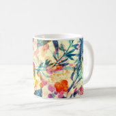 Mug Abstrait fleuri : herbes, fleurs motif. (Devant droit)