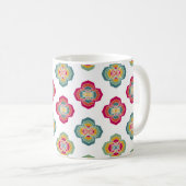 Mug Abstrait  Floral Arrière - plan, textu de surface (Devant droit)