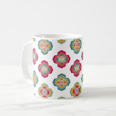 Mug Abstrait  Floral Arrière - plan, textu de surface (Devant gauche)