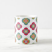 Mug Abstrait  Floral Arrière - plan, textu de surface (Centre)
