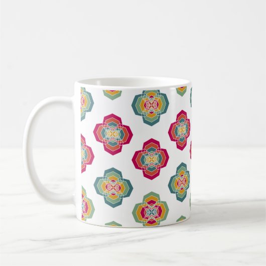 Mug Abstrait  Floral Arrière - plan, textu de surface (Gauche)