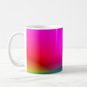 Mug abstrait flou arrière - plan, motif coloré