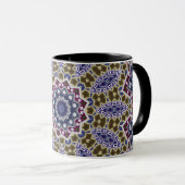 Mug Abstrait folk mandala ethno traditionnel ornementa (Devant droit)
