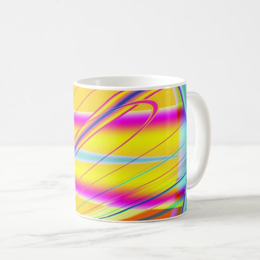 Mug Abstrait fractal 061012e (Devant droit)