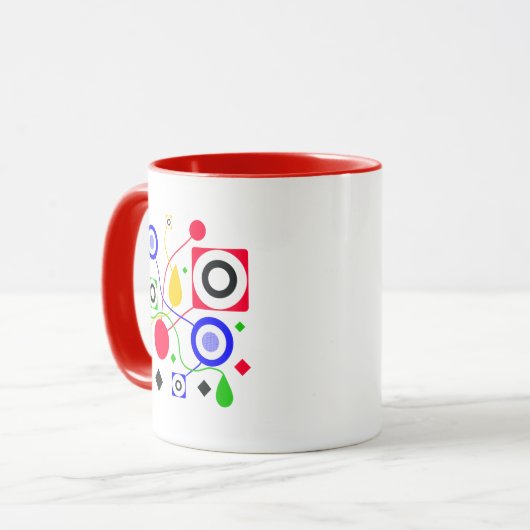 Mug Abstrait géométrique (Devant gauche)