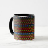 Mug Abstrait géométrique afrique marocain navajo folk (Devant gauche)