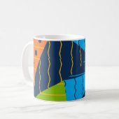 Mug Abstrait Géométrique Audacieux (Devant gauche)