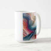 Mug Abstrait géométrique - Conception de dégradé (Devant droit)